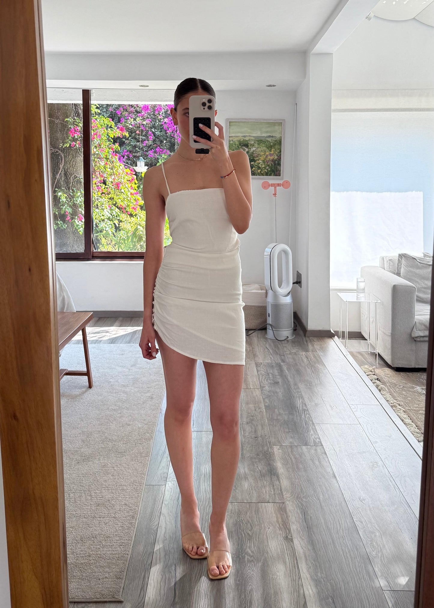 VESTIDO DE ALGODÓN MINI BACKLESS
