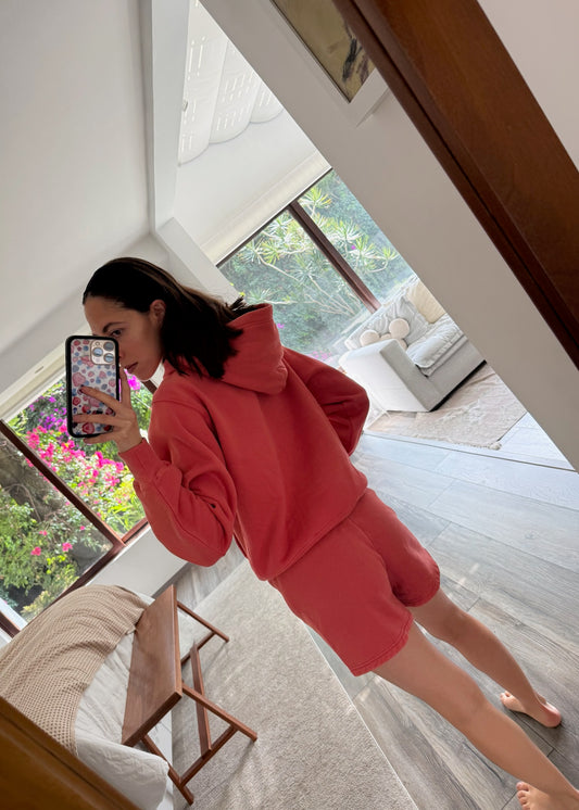 LOUNGEY SET HOODIE Y SHORTS