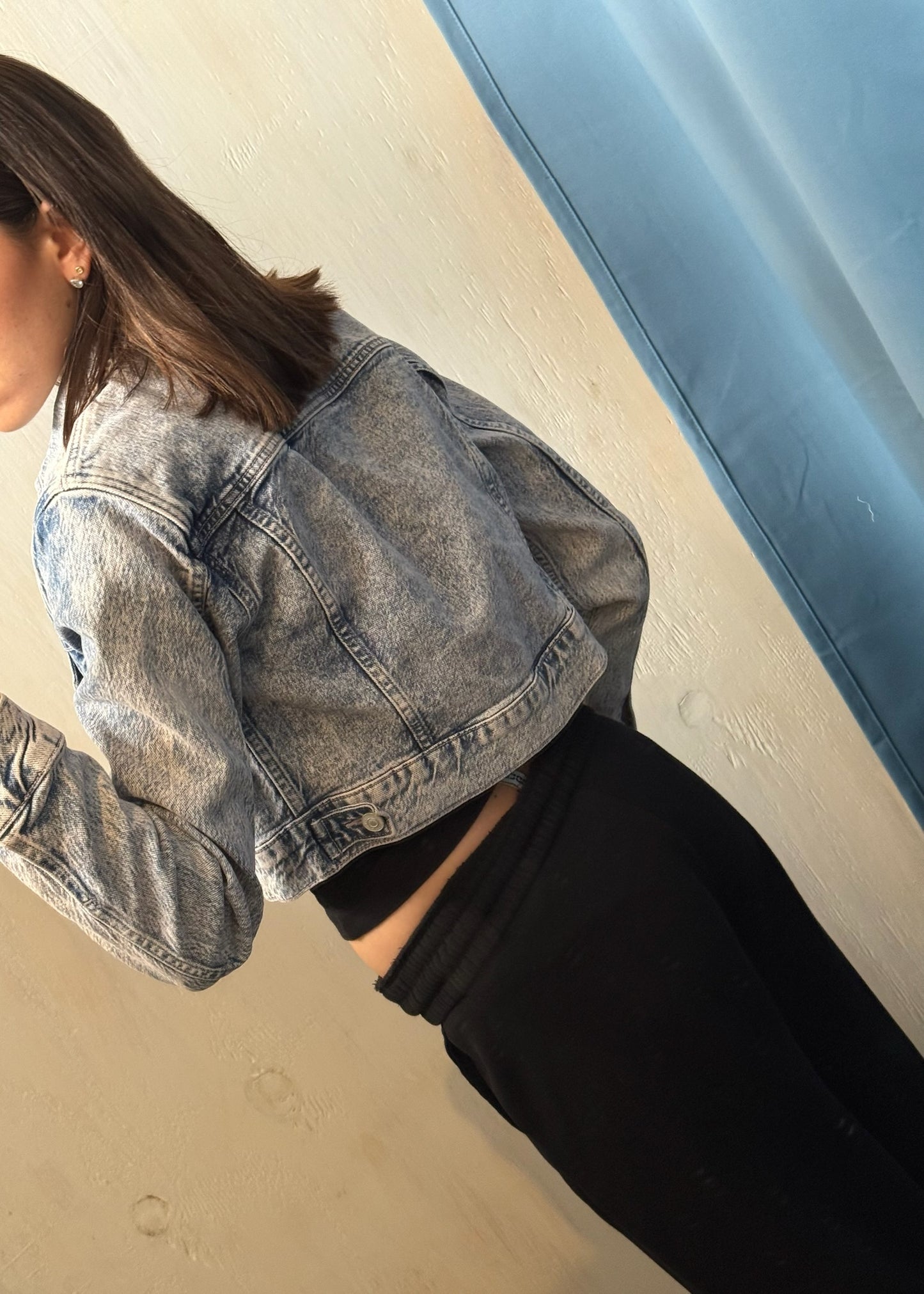 CHAMARRA DENIM CROPPED