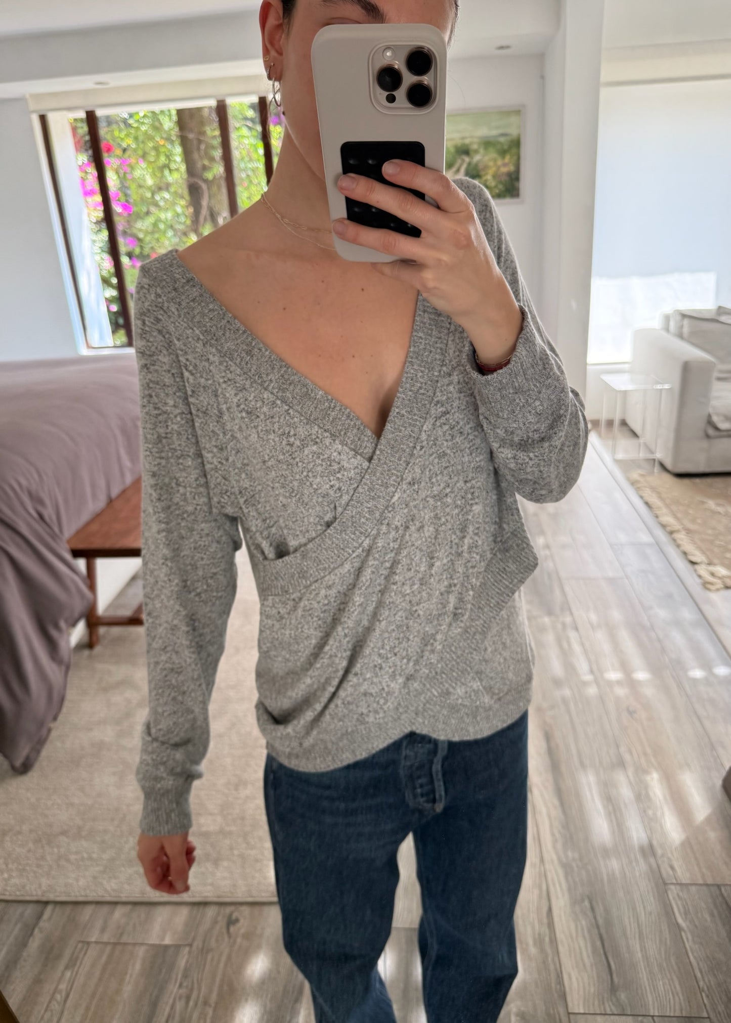 SUETER GRIS BALLERINA