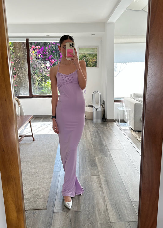 VESTIDO MAXI LILA