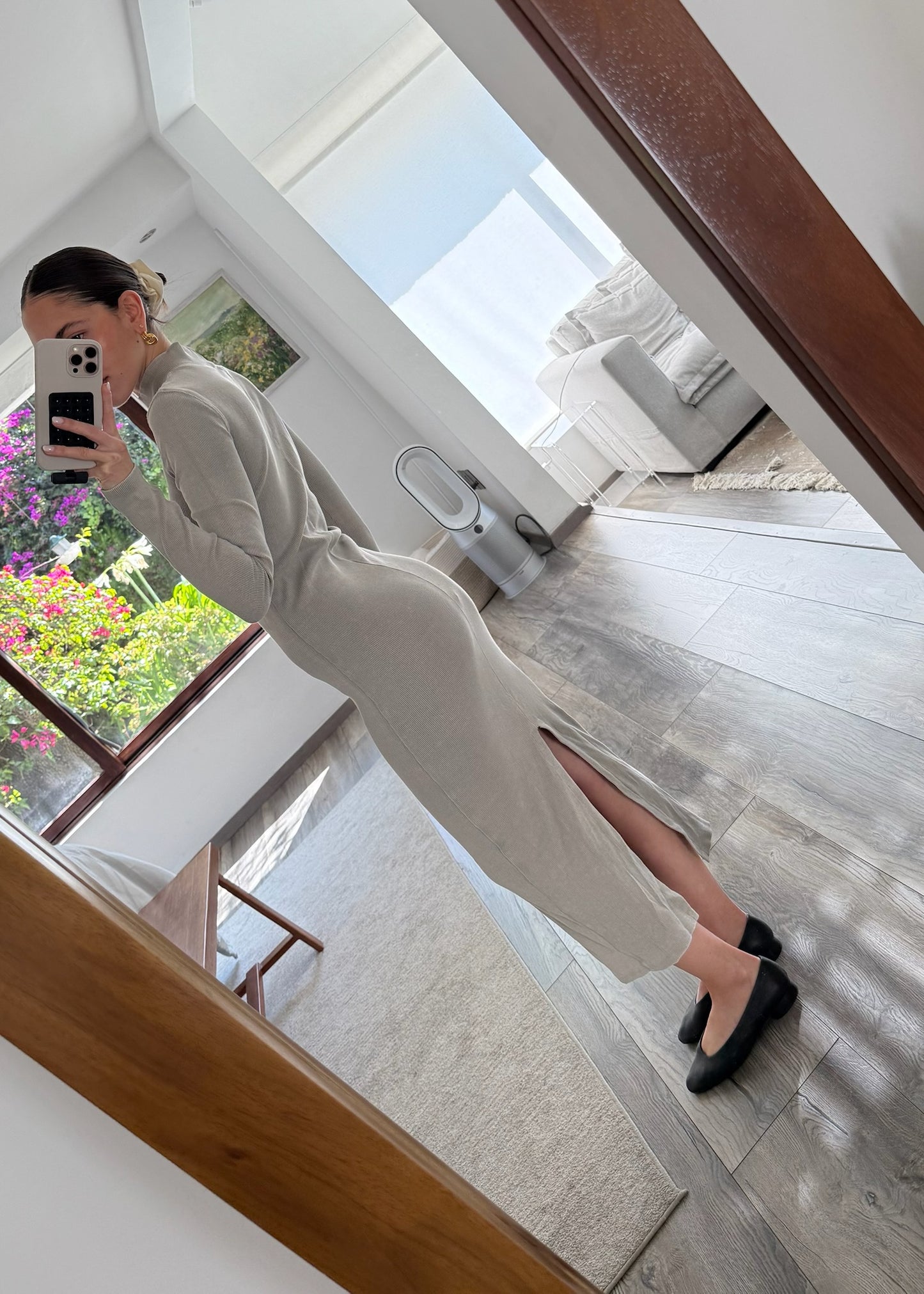 VESTIDO MIDI CASUAL RIBBED
