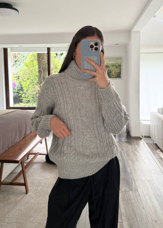 TURTLENECK GRIS CHUNKY