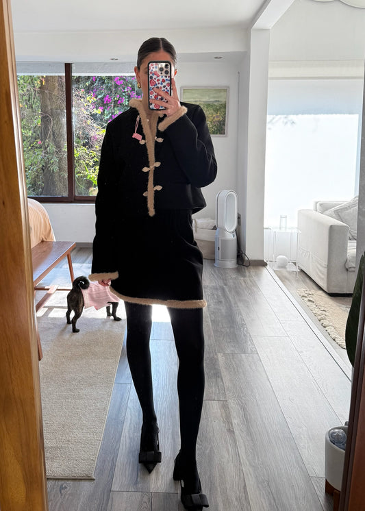 SET FALDA Y BLAZER FURRY