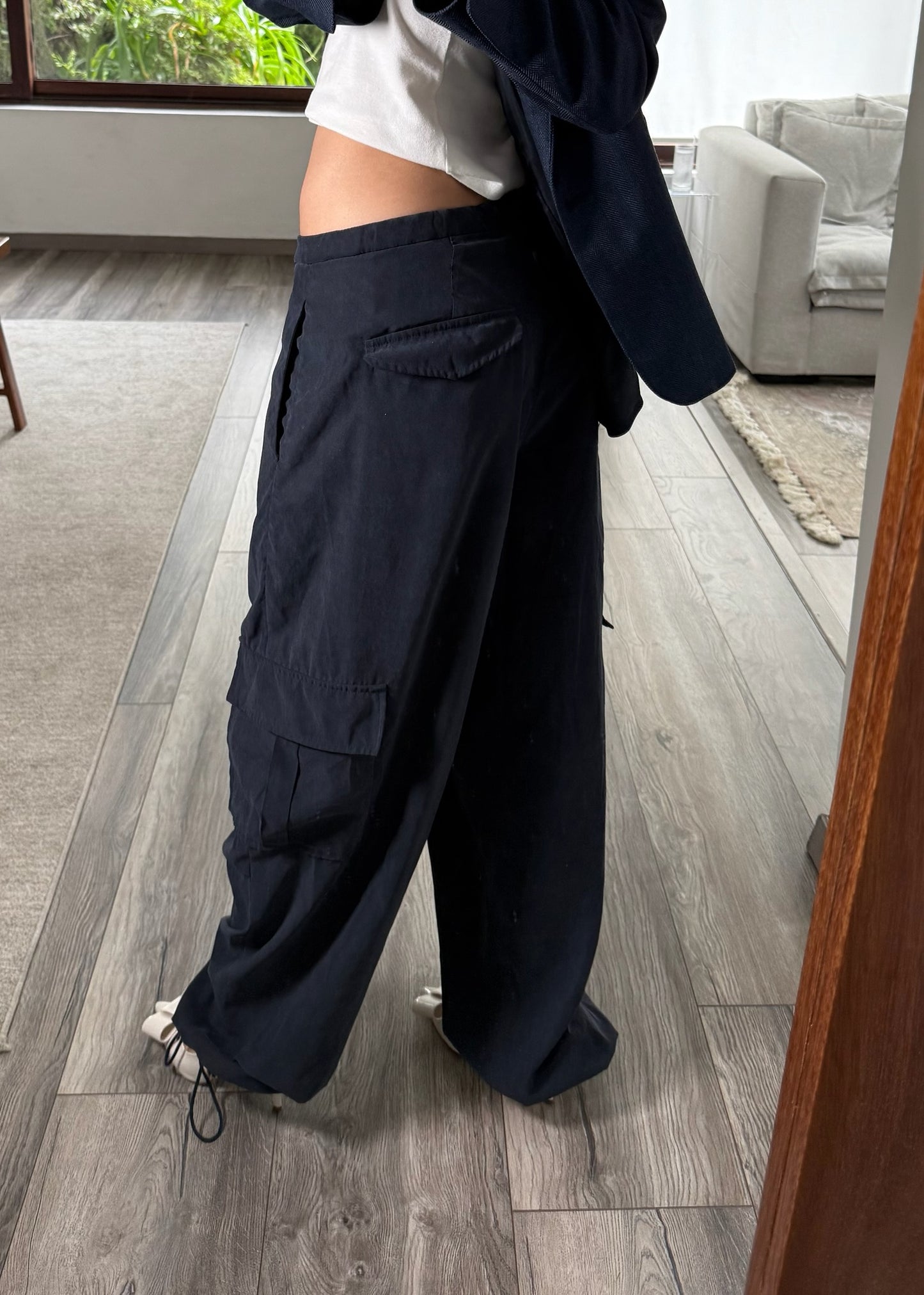 PARACHUTE PANTS NAVY BLUE
