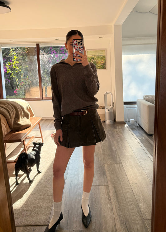 SUÉTER DE LANA CON CUELLO