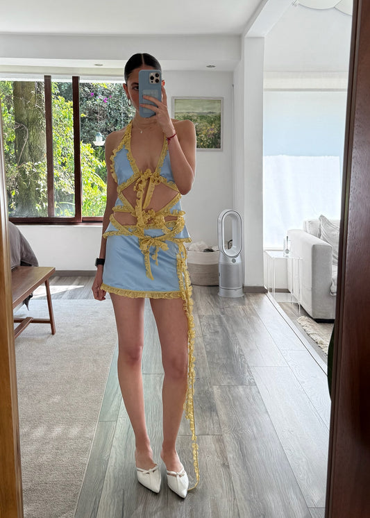 SET CUTE BLUE WITH YELLOW