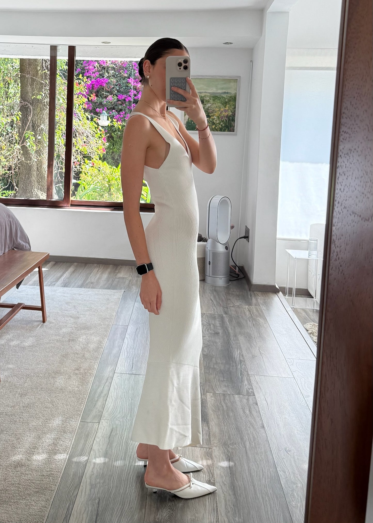 VESTIDO DE KNIT ASIMÉTRICO