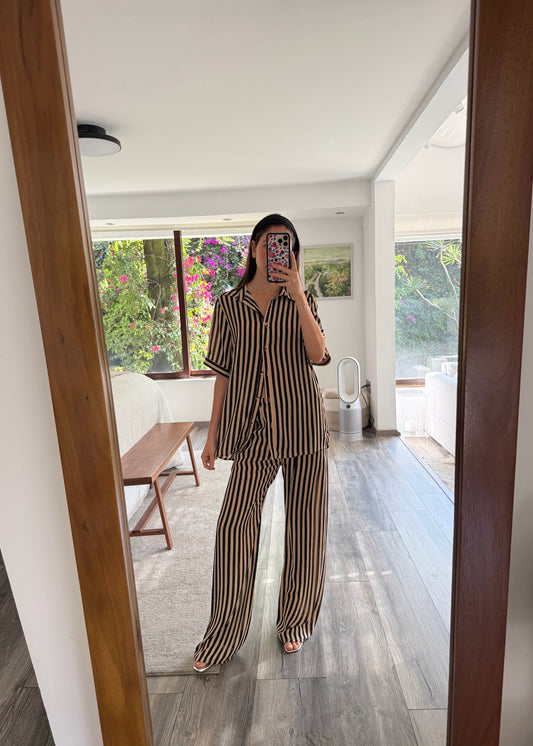 SET SILKY STRIPED