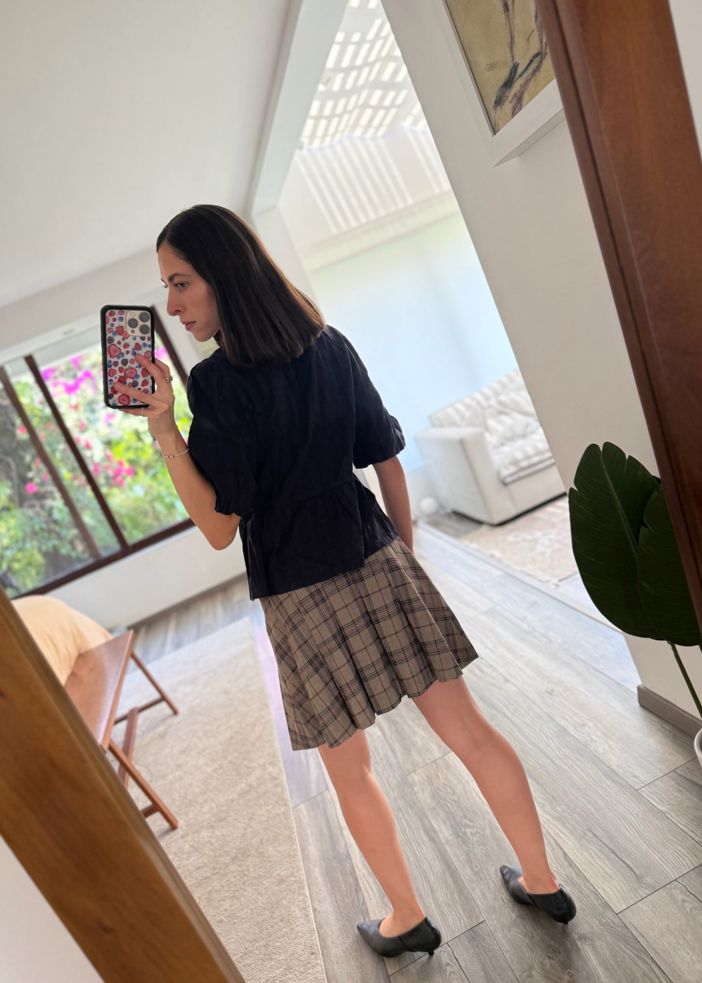 FALDA ESCOLAR CAFÉ