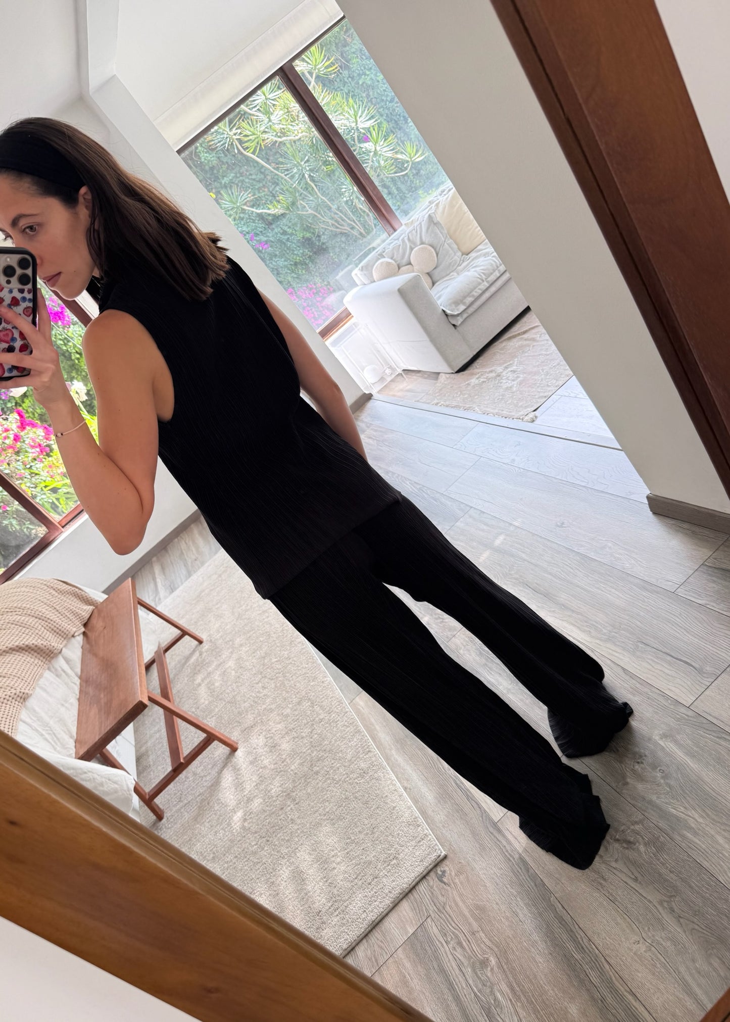 SET NEGRO CON TEXTURA