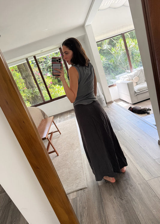 FALDA WRAP UP GRIS