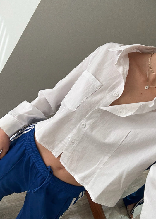 CAMISA BLANCA CROPPED