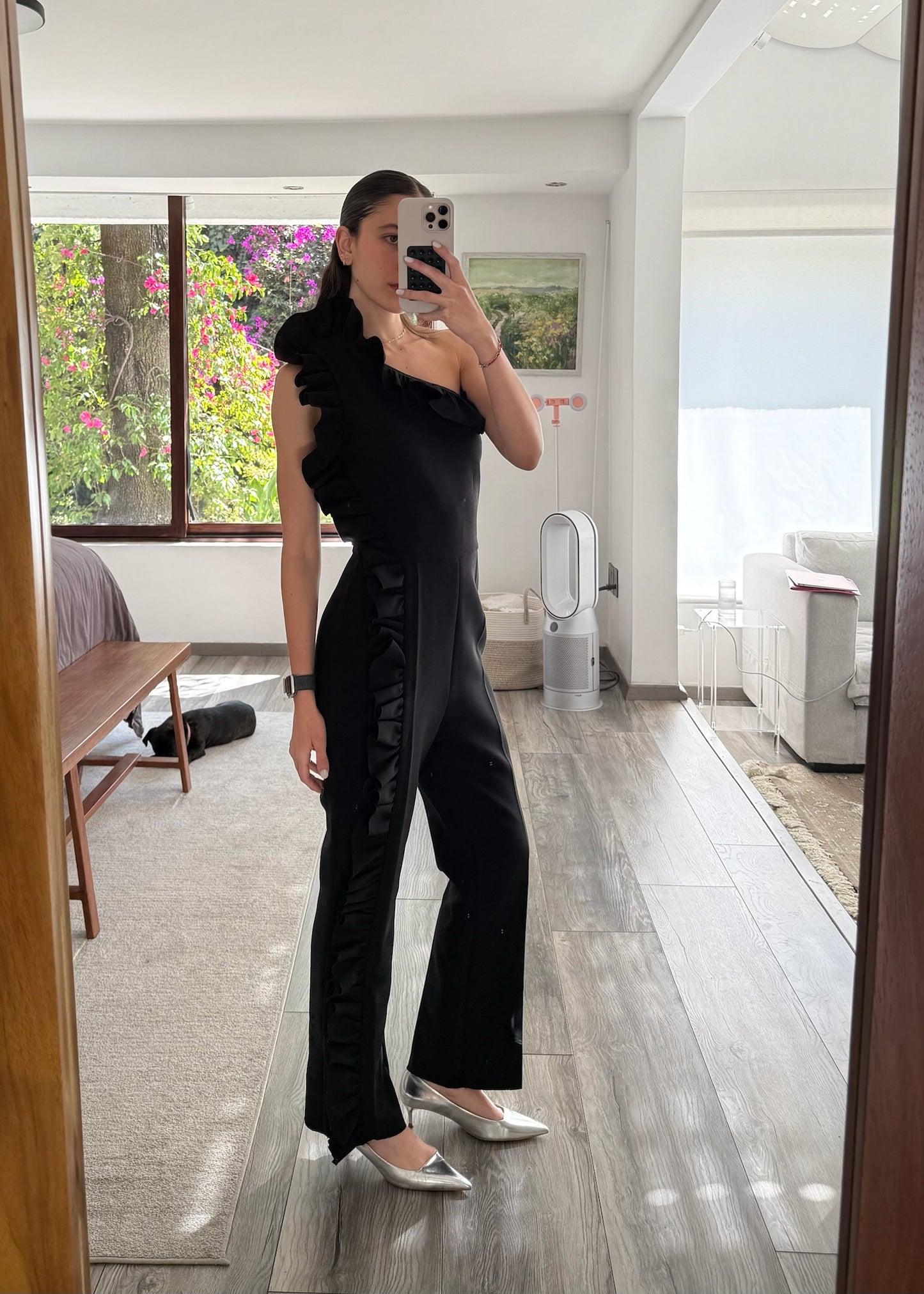 JUMPSUIT ONE SHOULDER CON OLANES