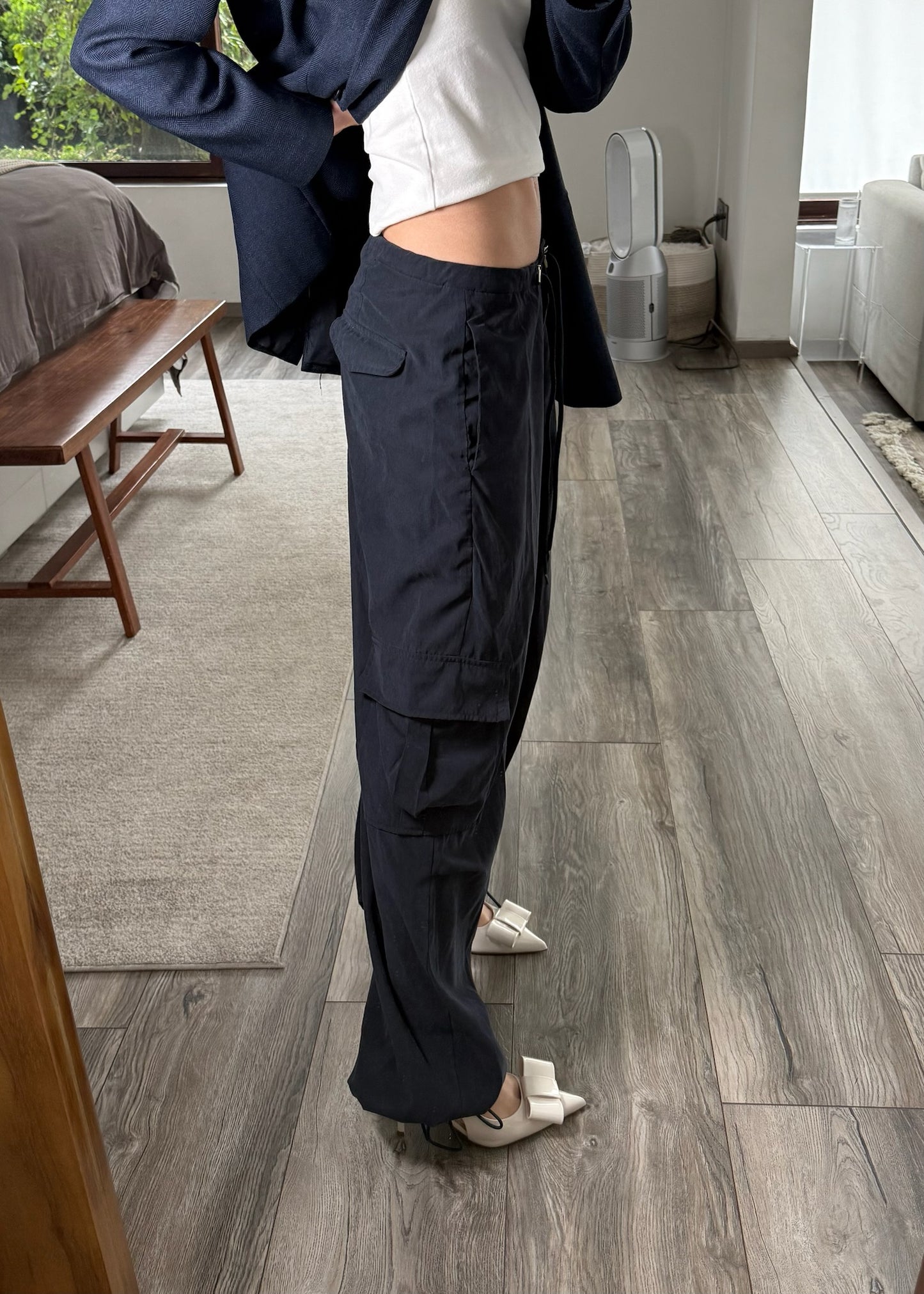 PARACHUTE PANTS NAVY BLUE
