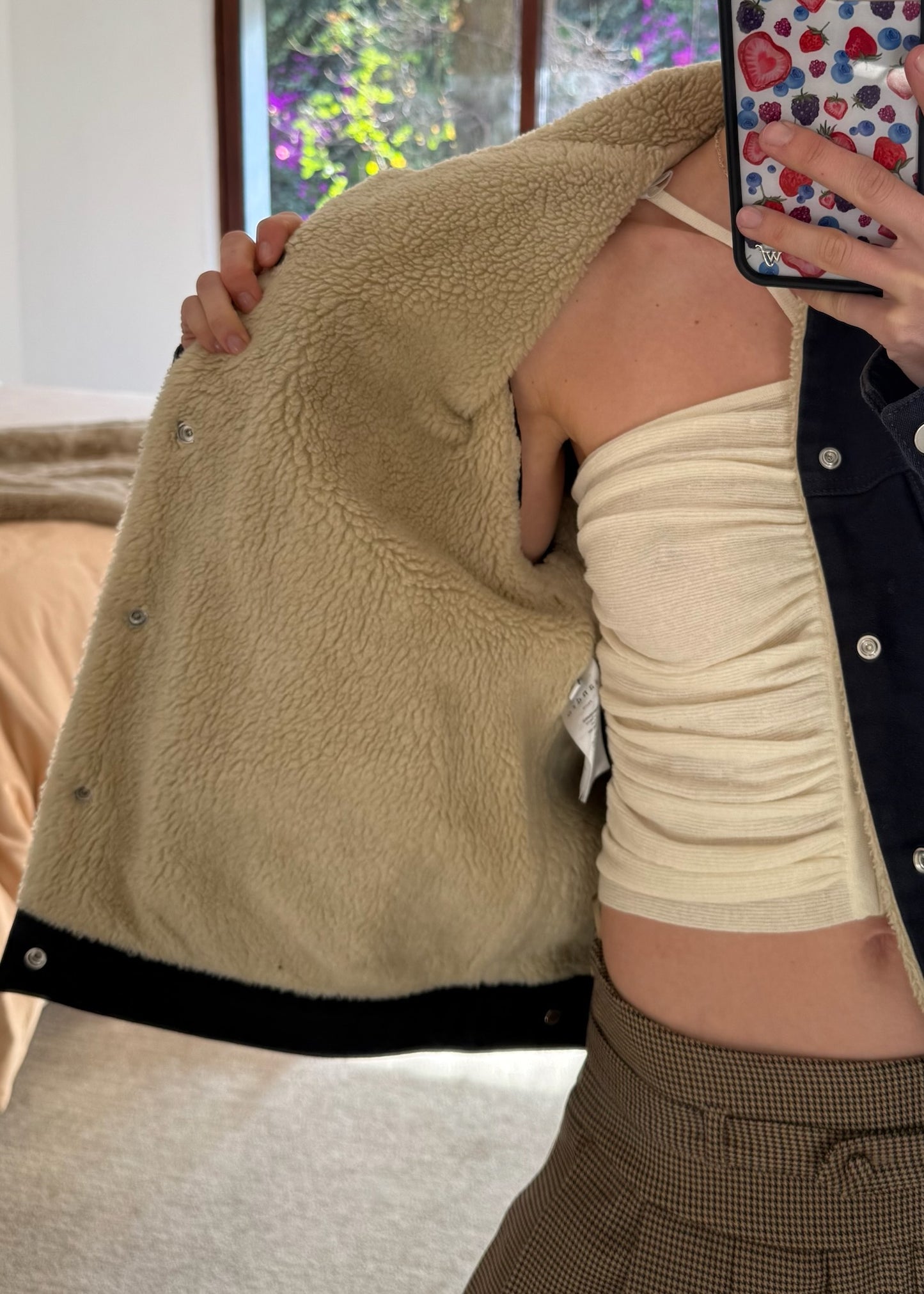 CHAMARRA DENIM CON FUR