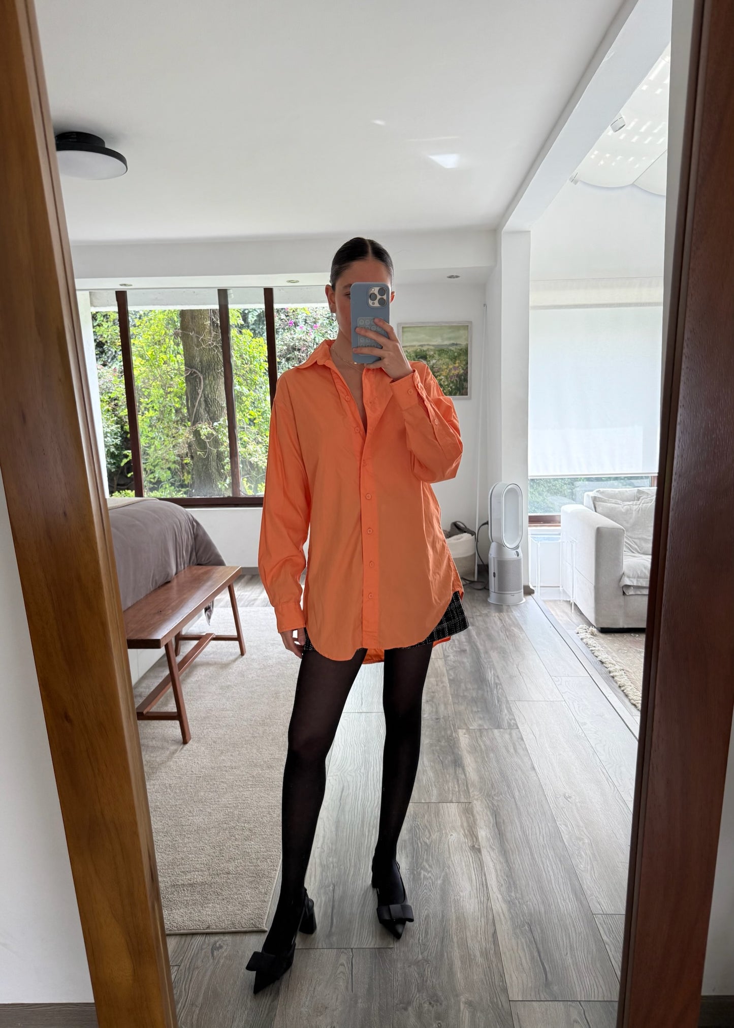 CAMISA OVERSIZED NARANJA
