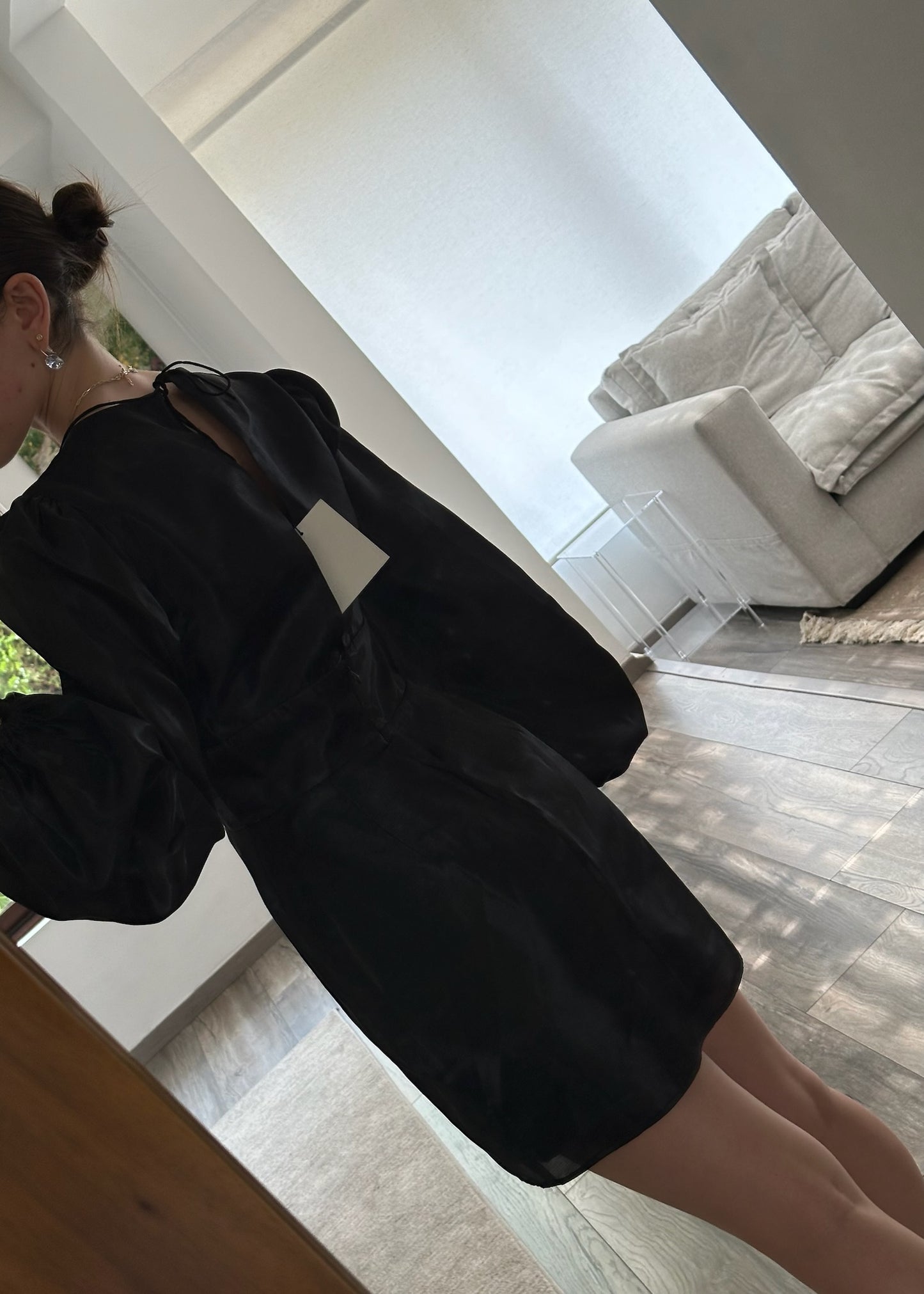 VESTIDO NEGRO MANGA LARGA
