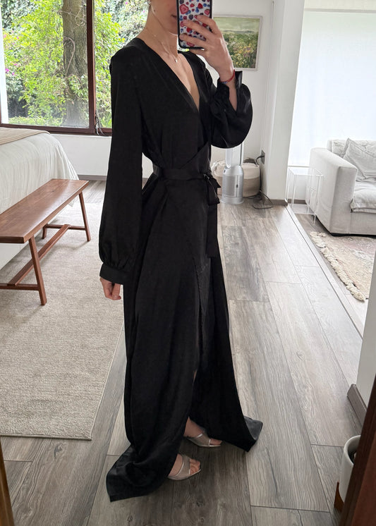 VESTIDO SILKY WRAP UP