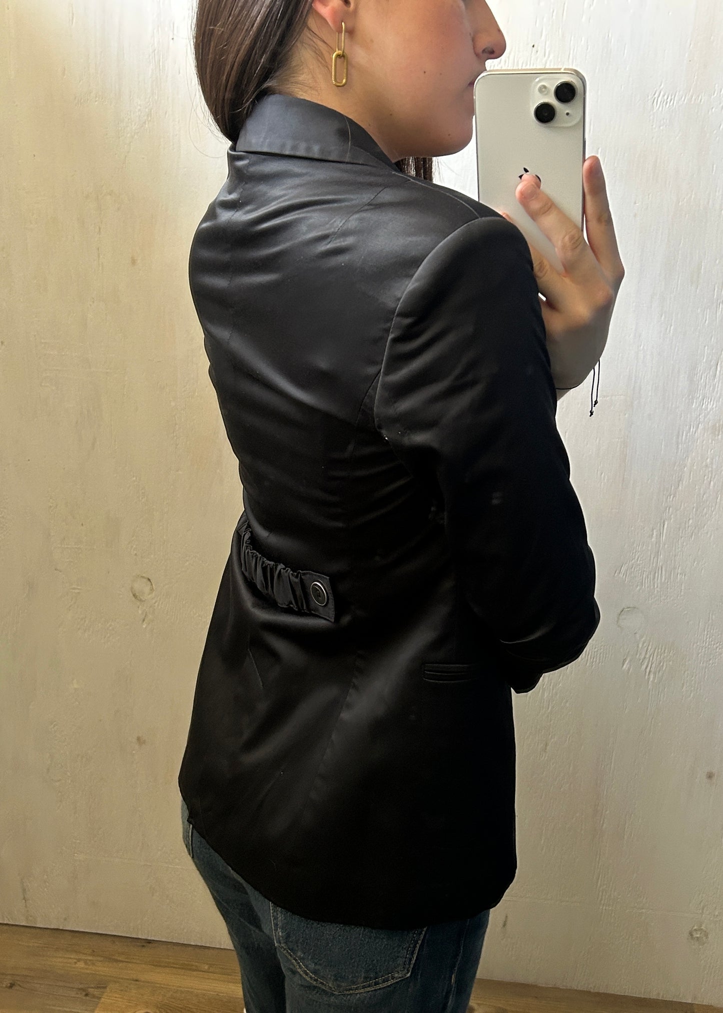 BLAZER NEGRO MANGA 3/4