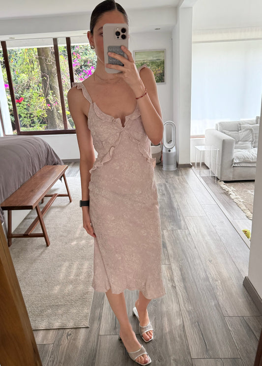 VESTIDO MIDI BABY PINK