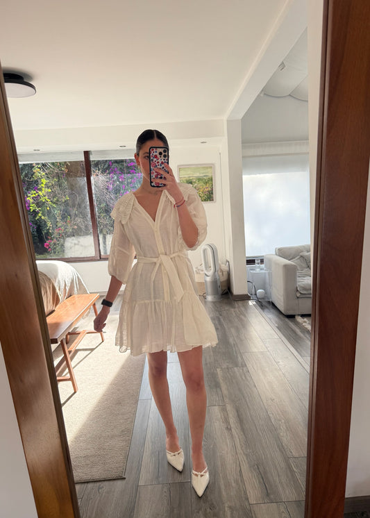 VESTIDO DE LINO SHEER