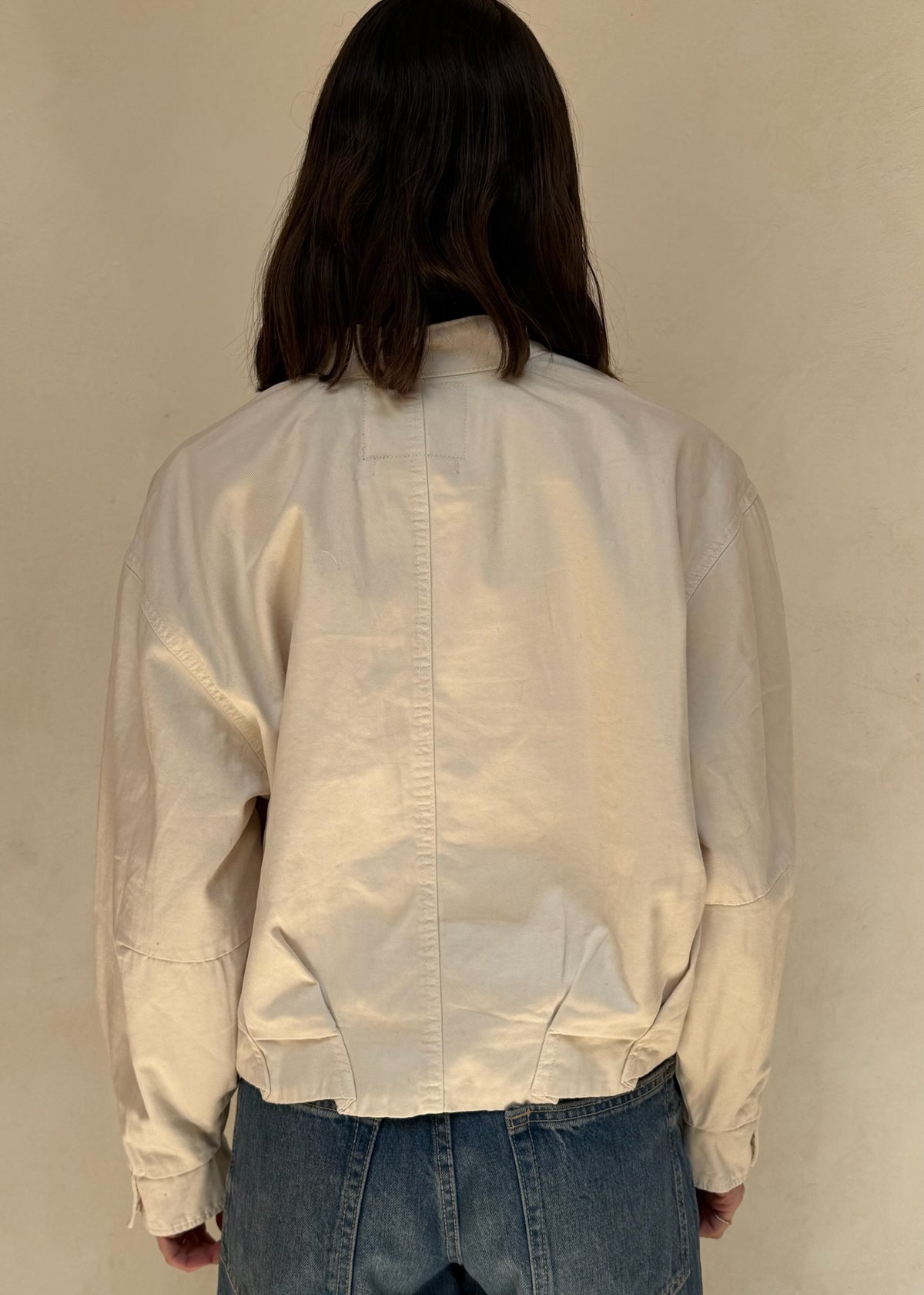 CHAMARRA CROPPED BEIGE