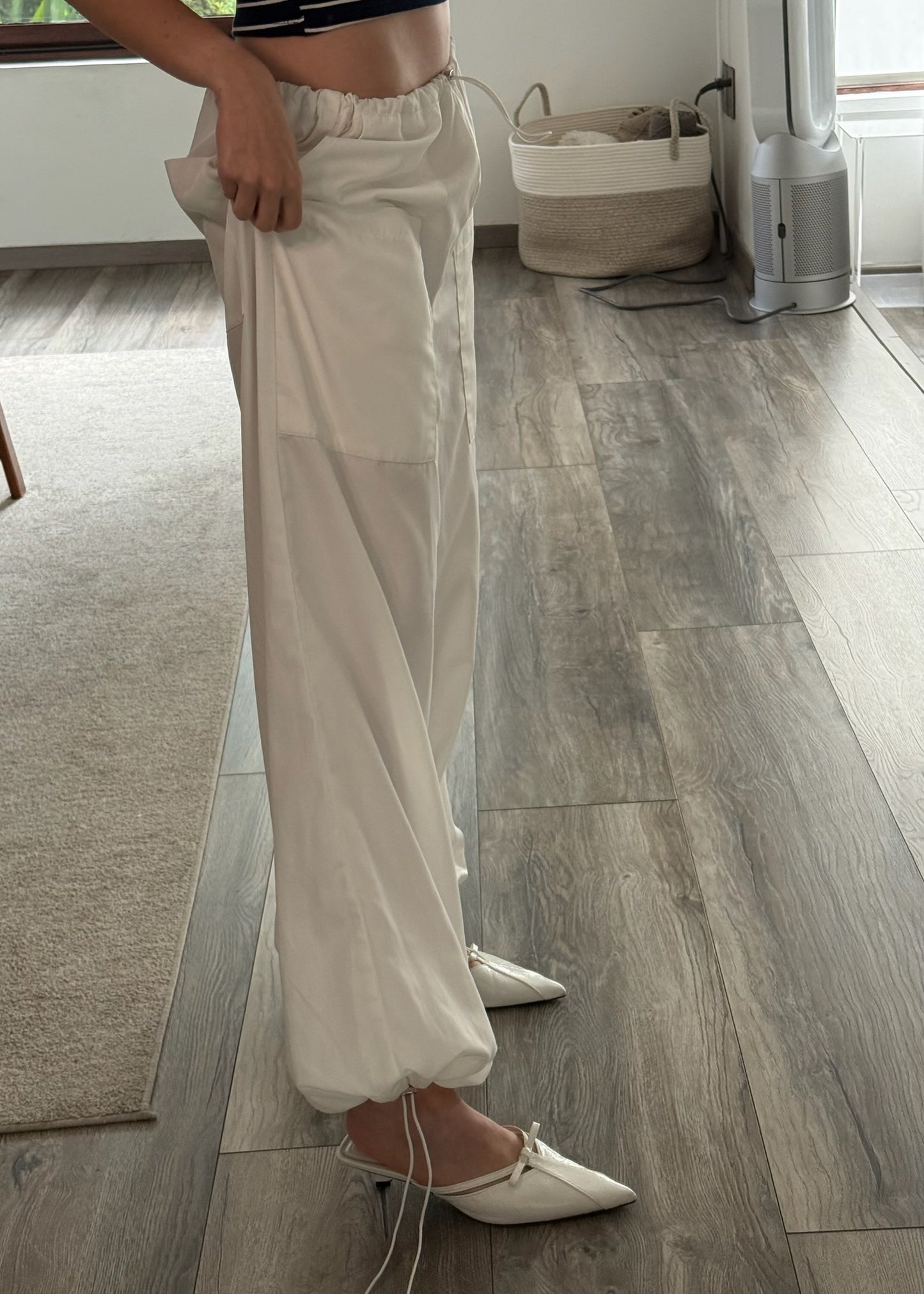 PARACHUTE PANTS BLANCOS