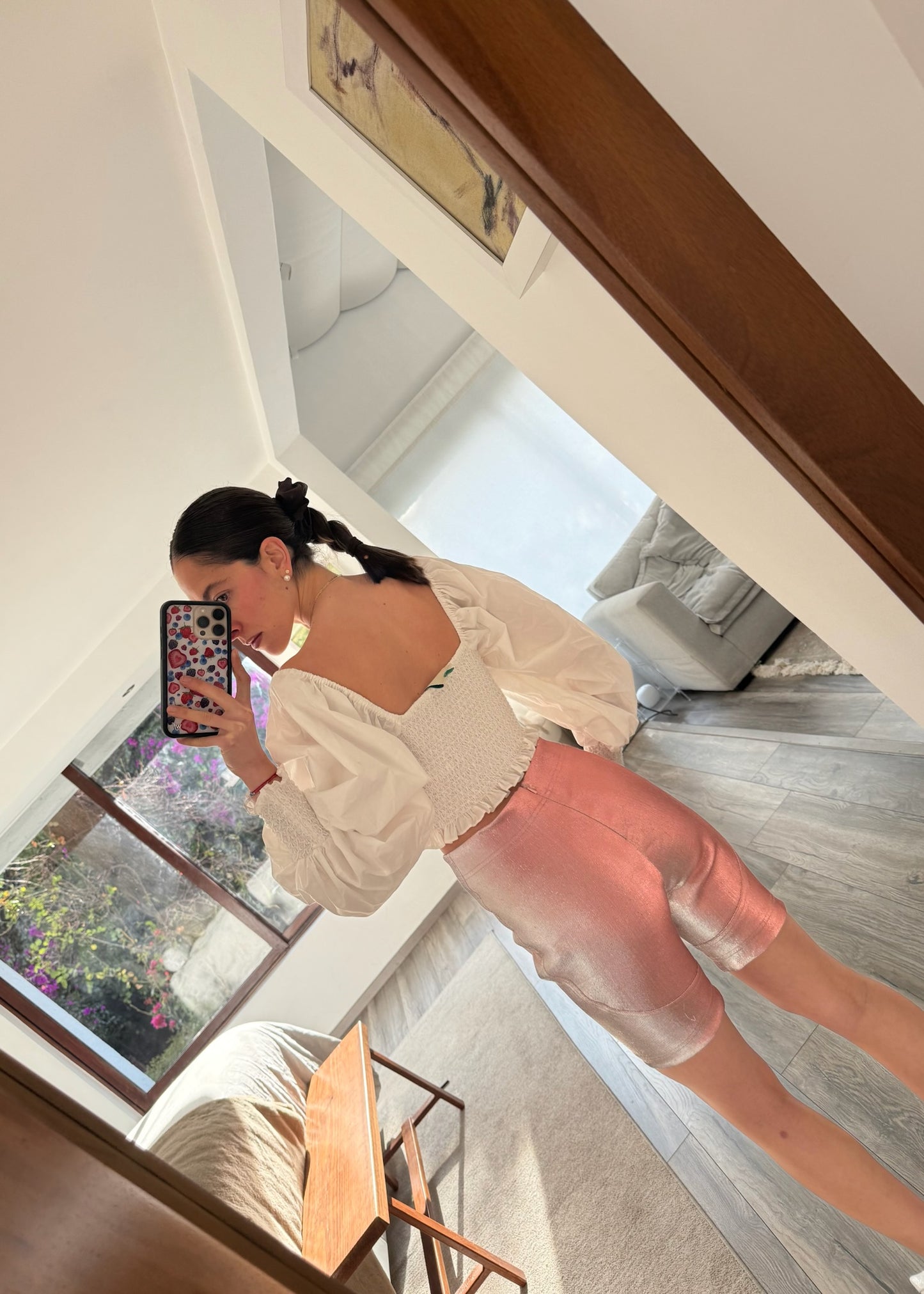 TOP CON MANGAS CAMPANA