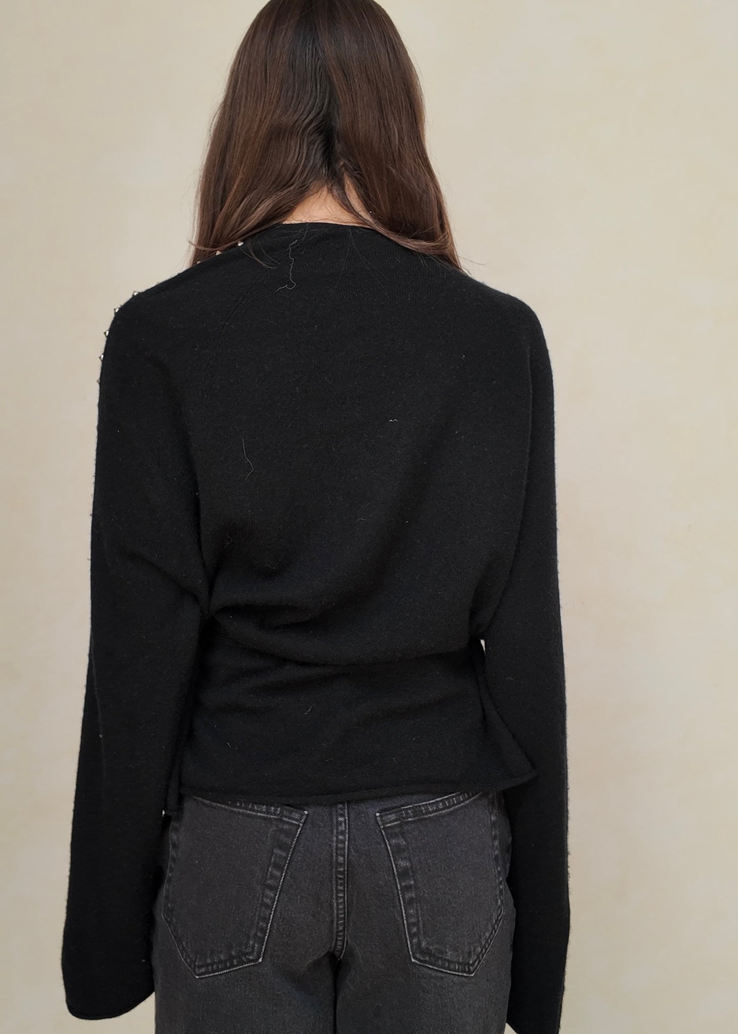 CARDIGAN CRUZADO CON ESTOPEROLES