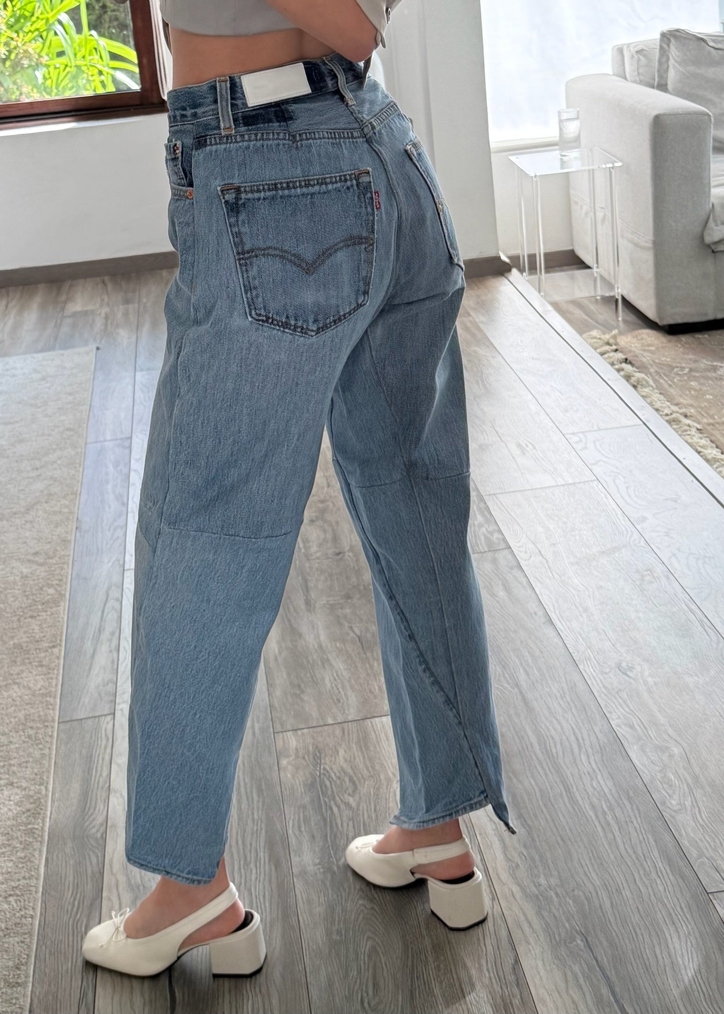 JEANS HIGH RISE ASIMETRICOS