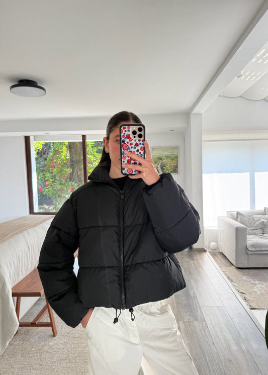 CHAMARRA PUFFER NEGRA