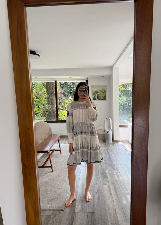 VESTIDO PLAYERO B&W