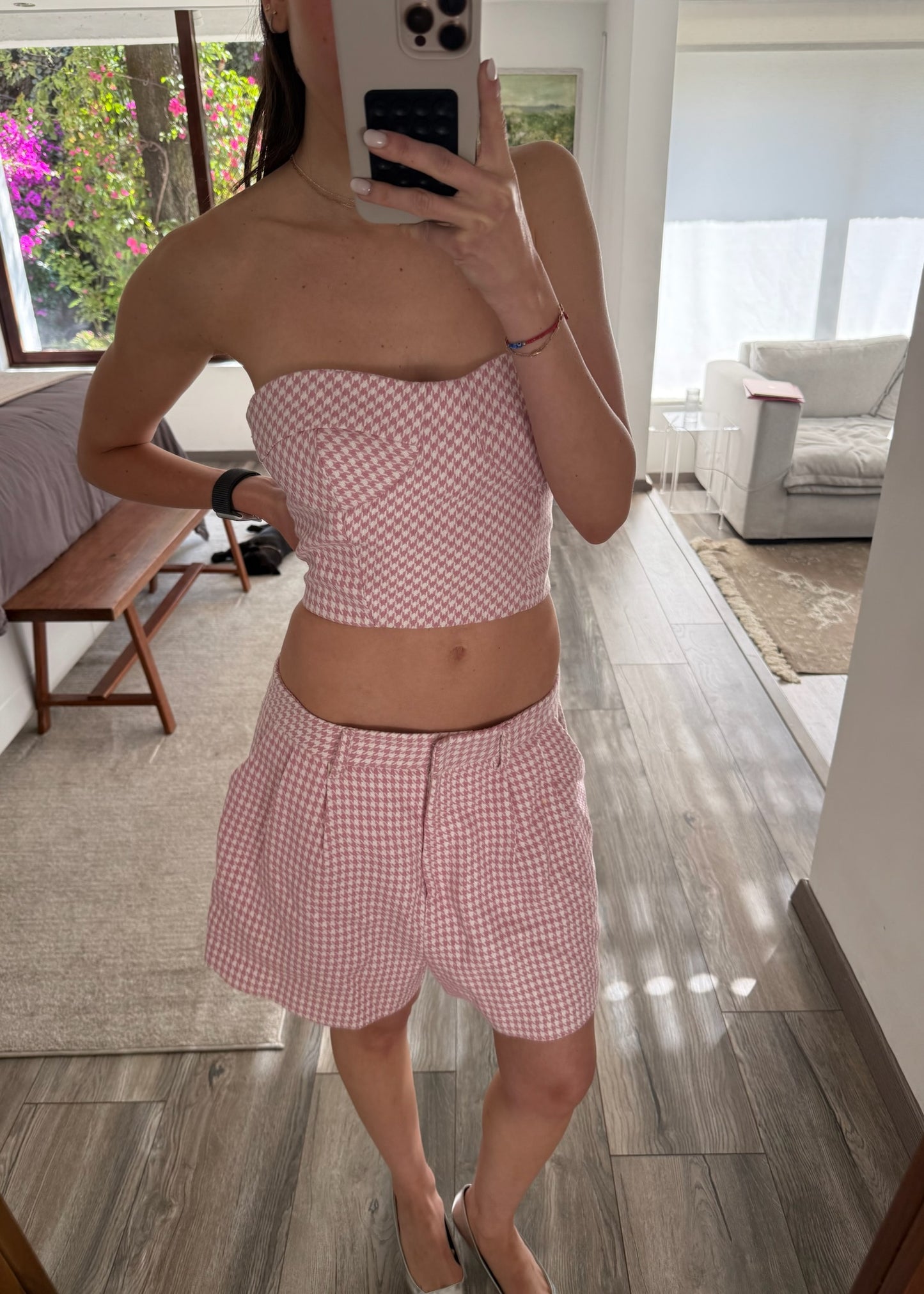 SET ROSA TOP Y SHORT