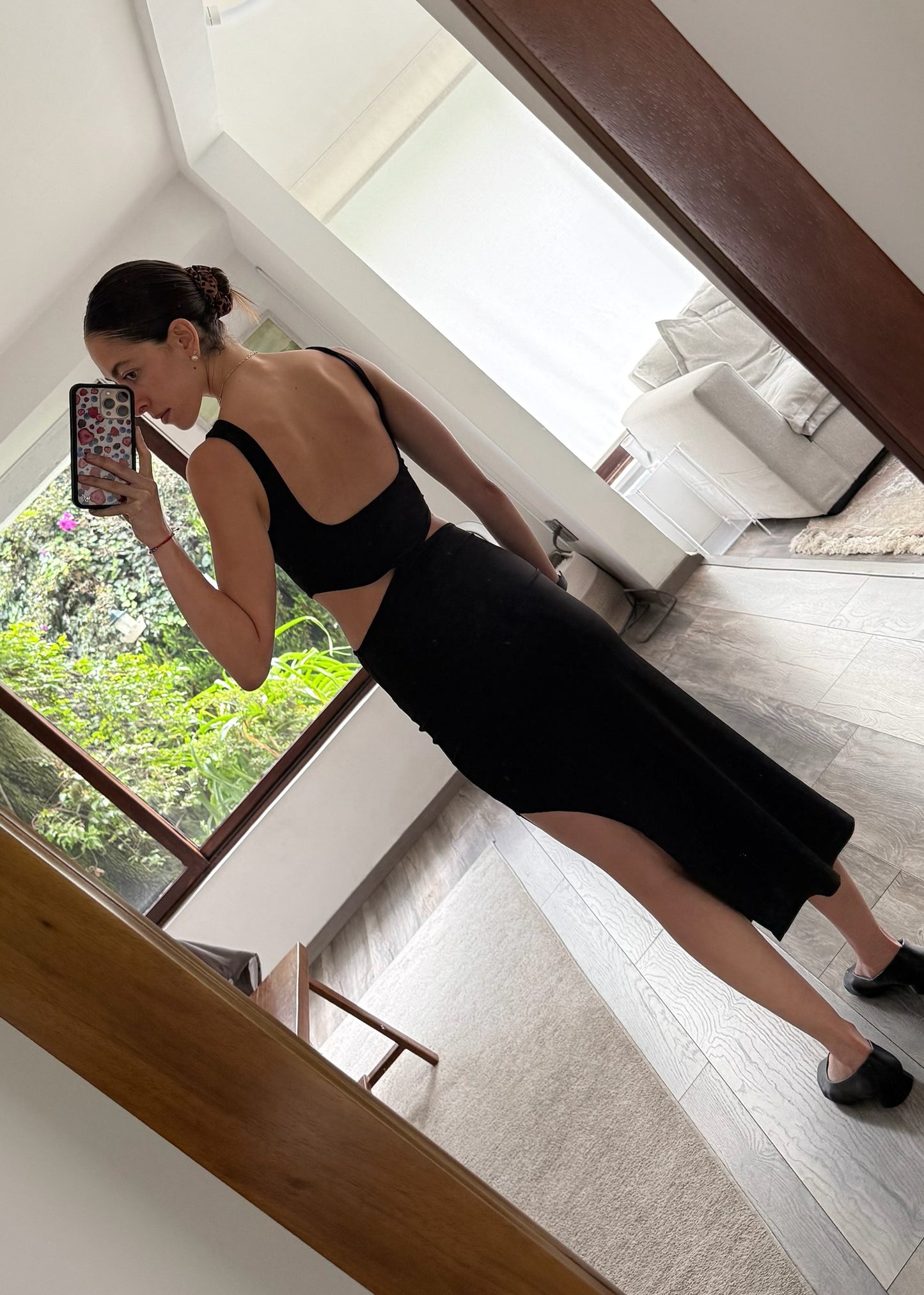 VESTIDO RIBBED MINI CON CUT OUTS