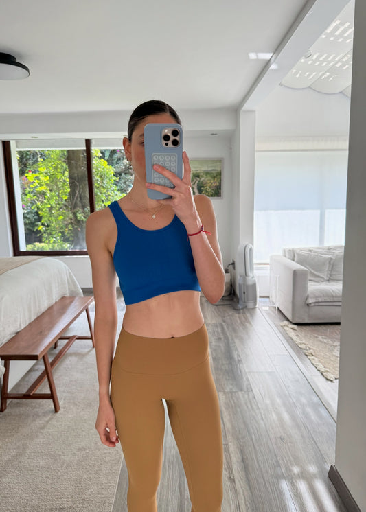 SPORTS BRA AZUL ELÉCTRICO