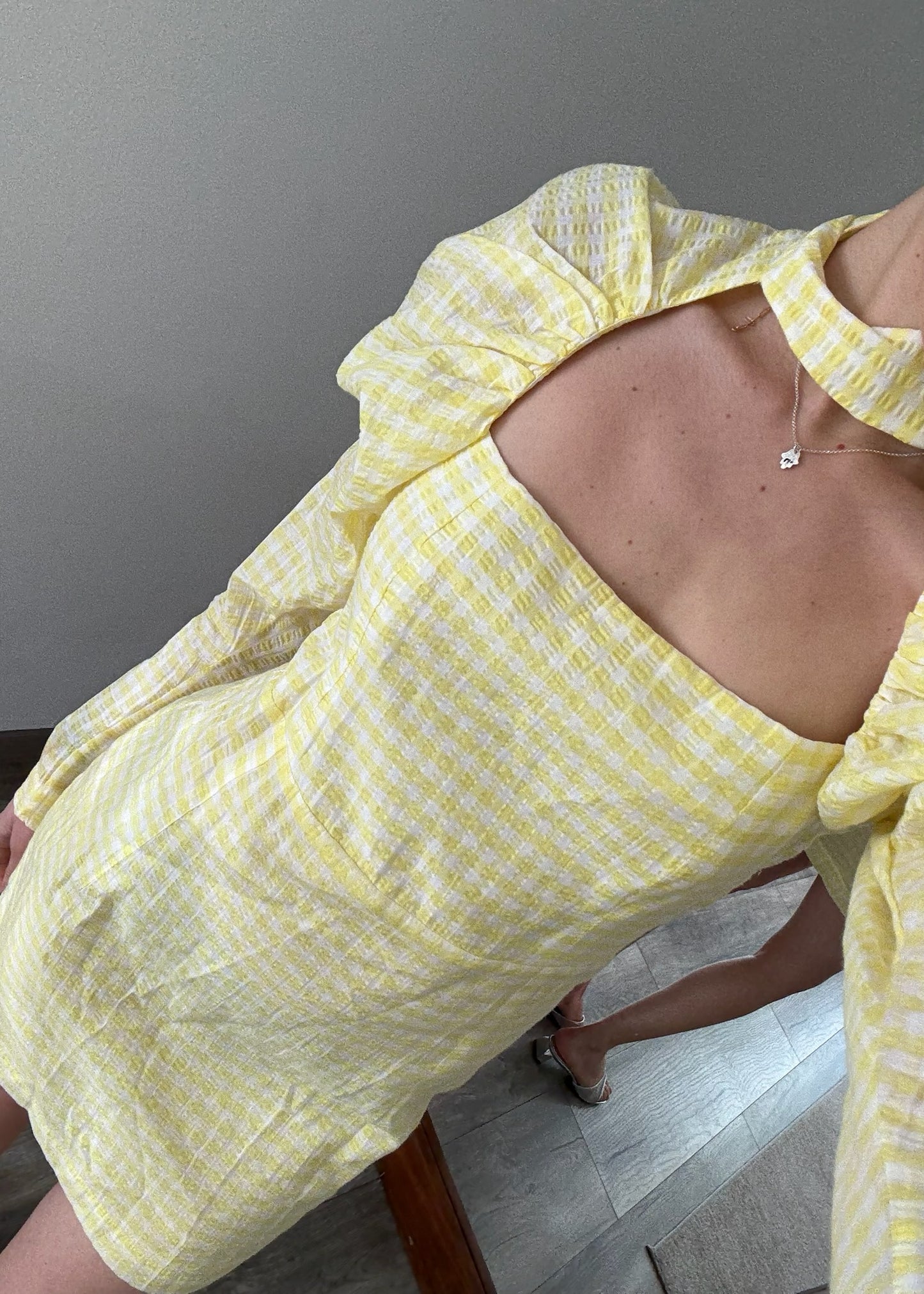VESTIDO MINI PRINT CUADROS