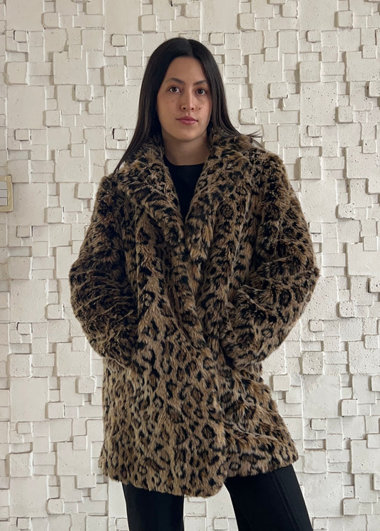 ABRIGO FURRY ANIMAL PRINT