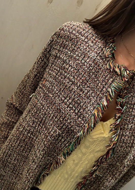 CARDIGAN RAINBOW DE TIPO TWEED