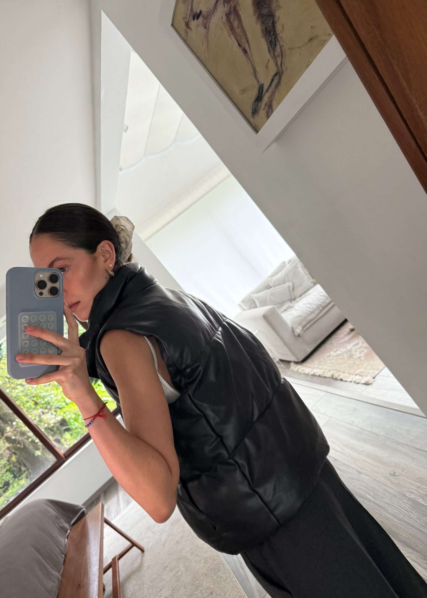 CHALECO PUFFER NEGRO