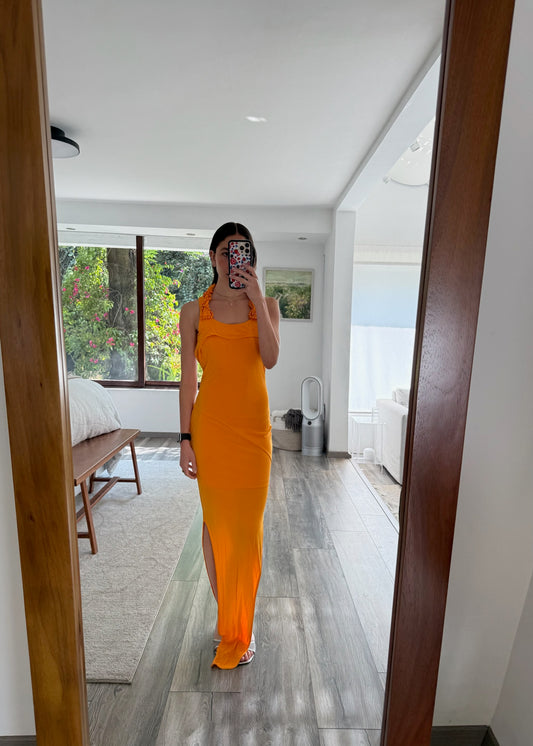 VESTIDO MAXI CON PIEDRAS