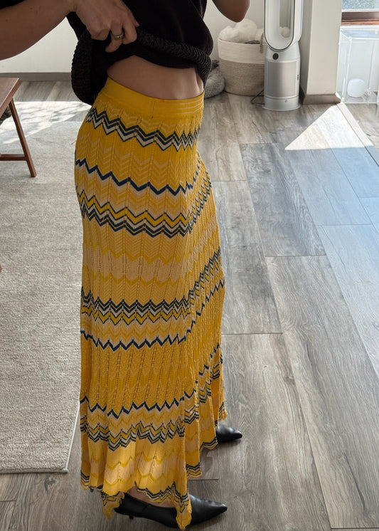 FALDA MIDI DE KNIT