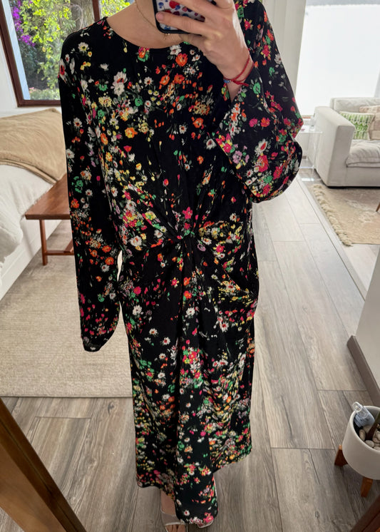 VESTIDO MAXI CON PRINT FLORES