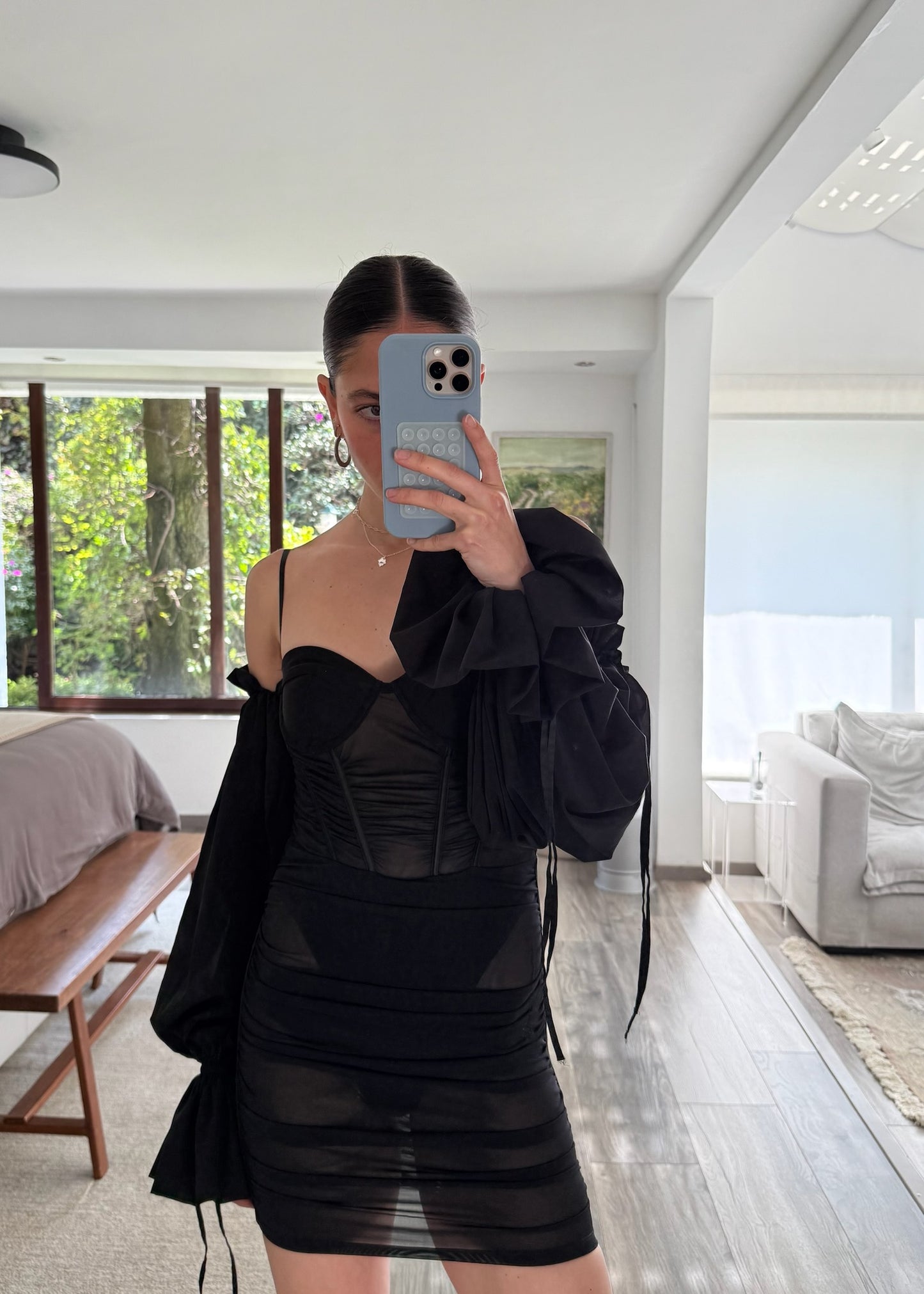 VESTIDO MINI BUSTIER SEE THROUGH
