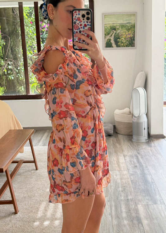 ROMPER FLOREADO MANGA LARGA
