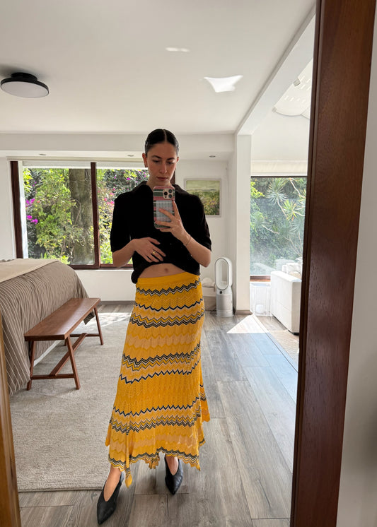 FALDA MIDI DE KNIT