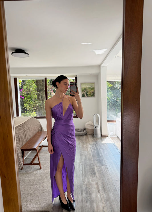 VESTIDO SILKY MORADO