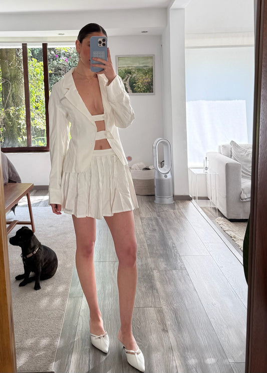 SET BLAZER Y FALDA PREPPY