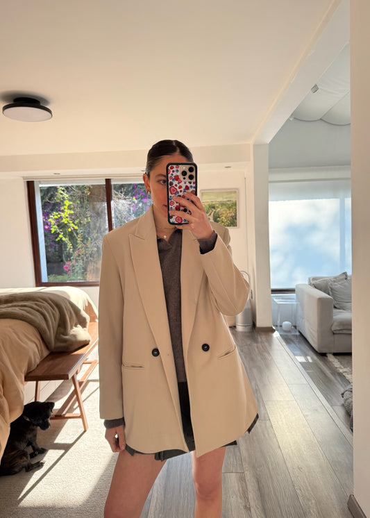 BLAZER BEIGE OVERSIZED