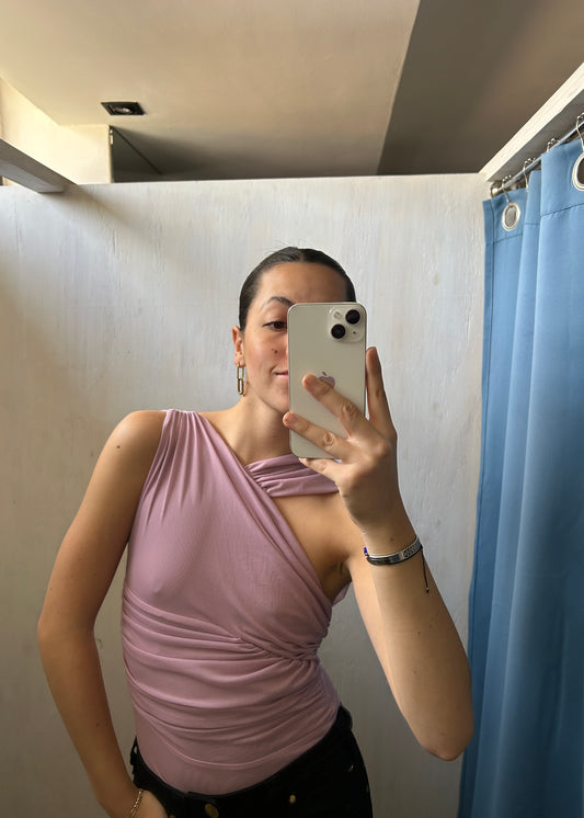 BODYSUIT ROSA DE MESH